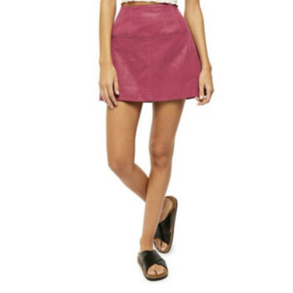 Free People Days in the Sun Suede Mini Skirt 4